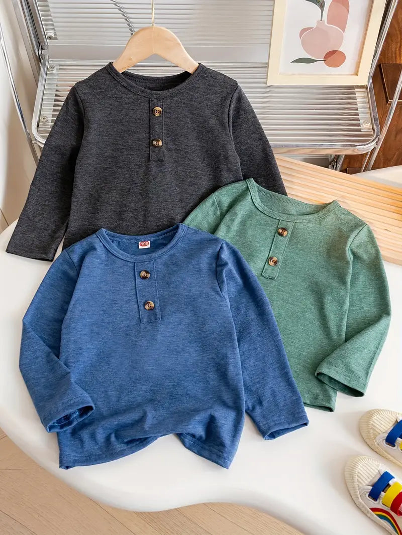 New Autumn and Winter Solid Color Loose Knitted Long Sleeve T-shirt